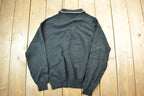 Vintage 1980s Black 3 Button Striped Pocket Collared Shirt