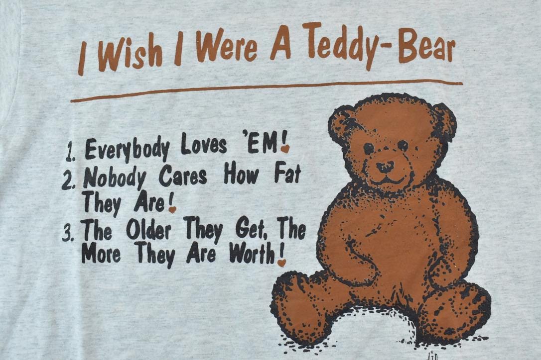 Vintage 1990s Cute Teddy Bear Souvenir T-Shirt