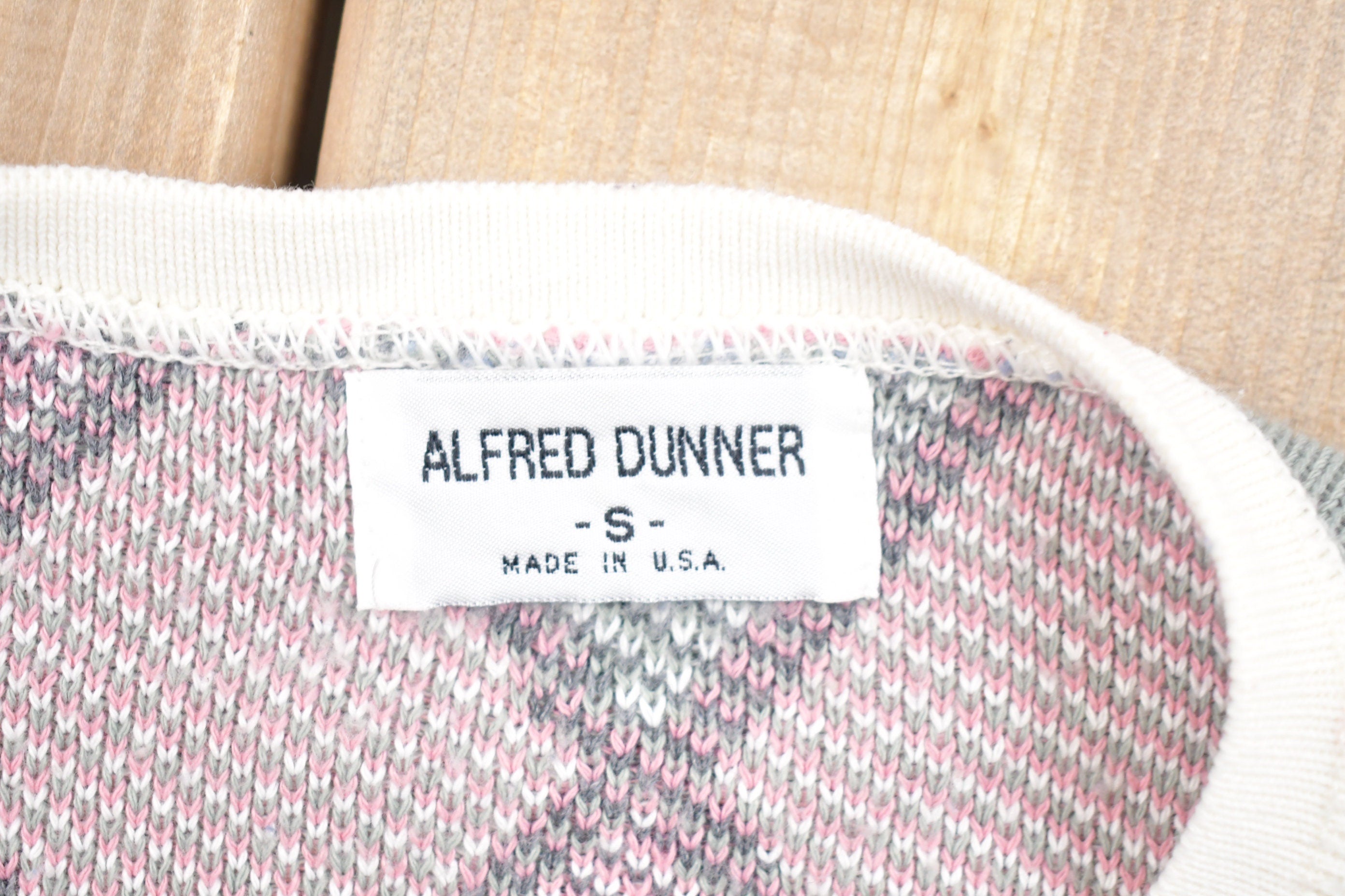 Vintage 1990s Alfred Dunner Argyle Cardigan Sweater