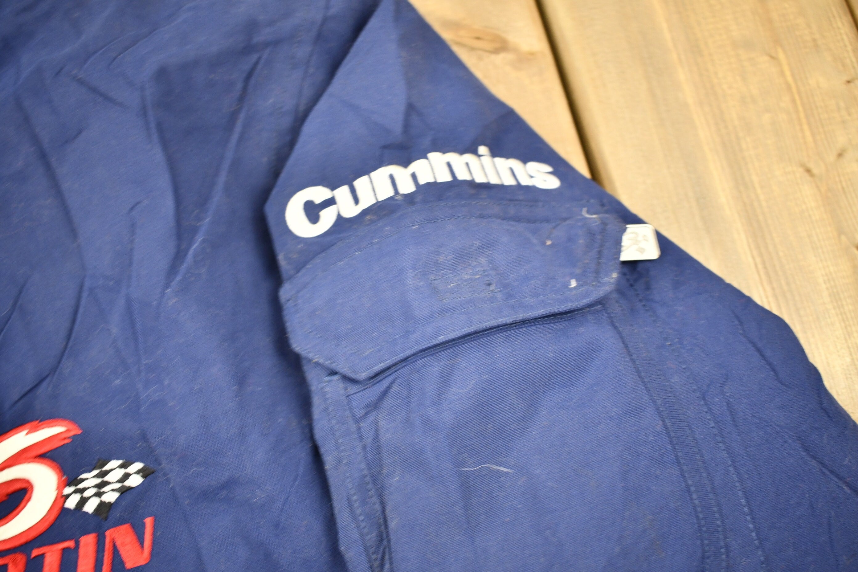 Vintage 1990s Mark Martin Nascar Racing Windbreaker Bomber Jacket