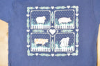 Vintage 1992 Endless Designs Farm Theme Souvenir Travel T-Shirt Men's L