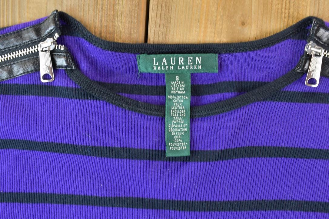 Vintage 1990s Lauren Ralph Lauren Knit Zipper Crewneck Sweater