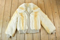 Vintage 1970s Cropped Rabbit Fur Coat Made In USA