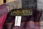 Vintage 1970s Abvien Tartan Plaid Skirt Size 29 x 27