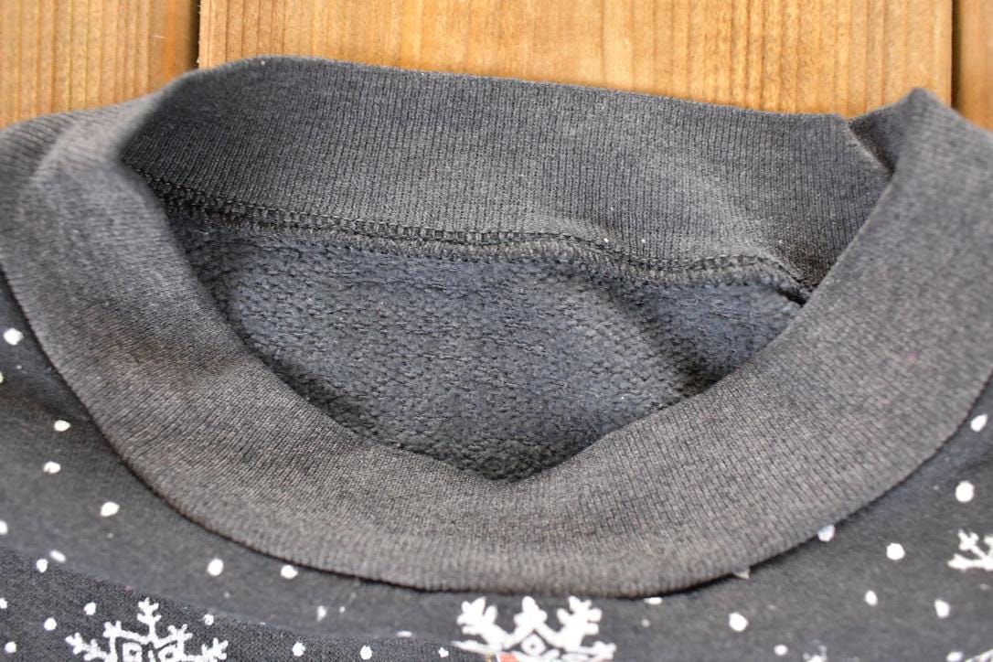 Vintage 1980s Warhol Snowmen Christmas Crewneck Sweatshirt Women's L