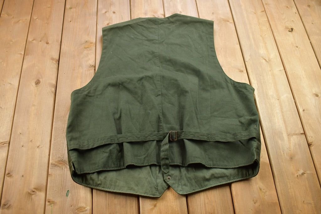 Vintage 1990s First Class Terrain Leather Vest