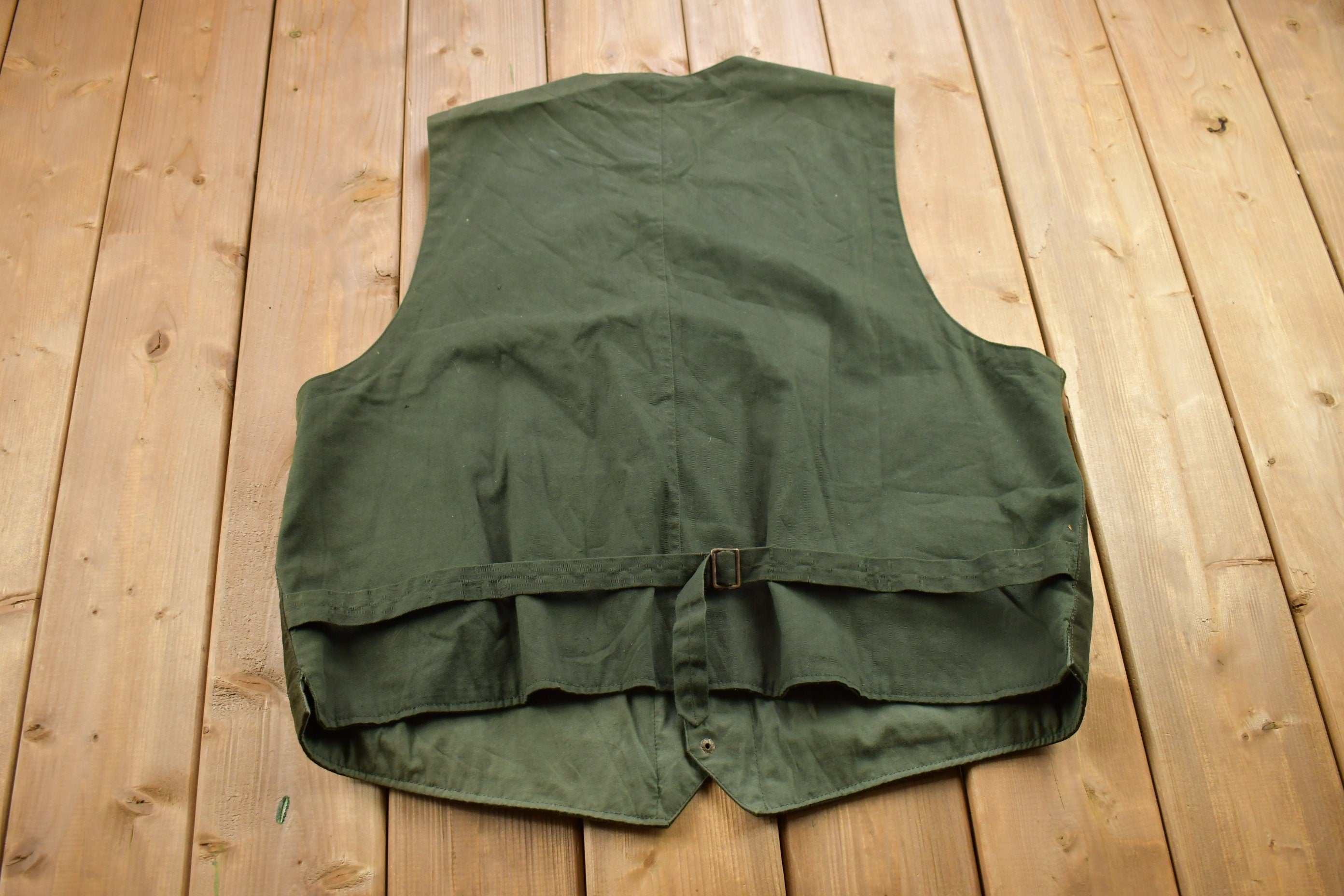 Vintage 1990s First Class Terrain Leather Vest