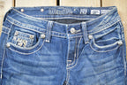 Vintage Y2K Miss Me Bedazzled Low Rise Jeans Size 26x31