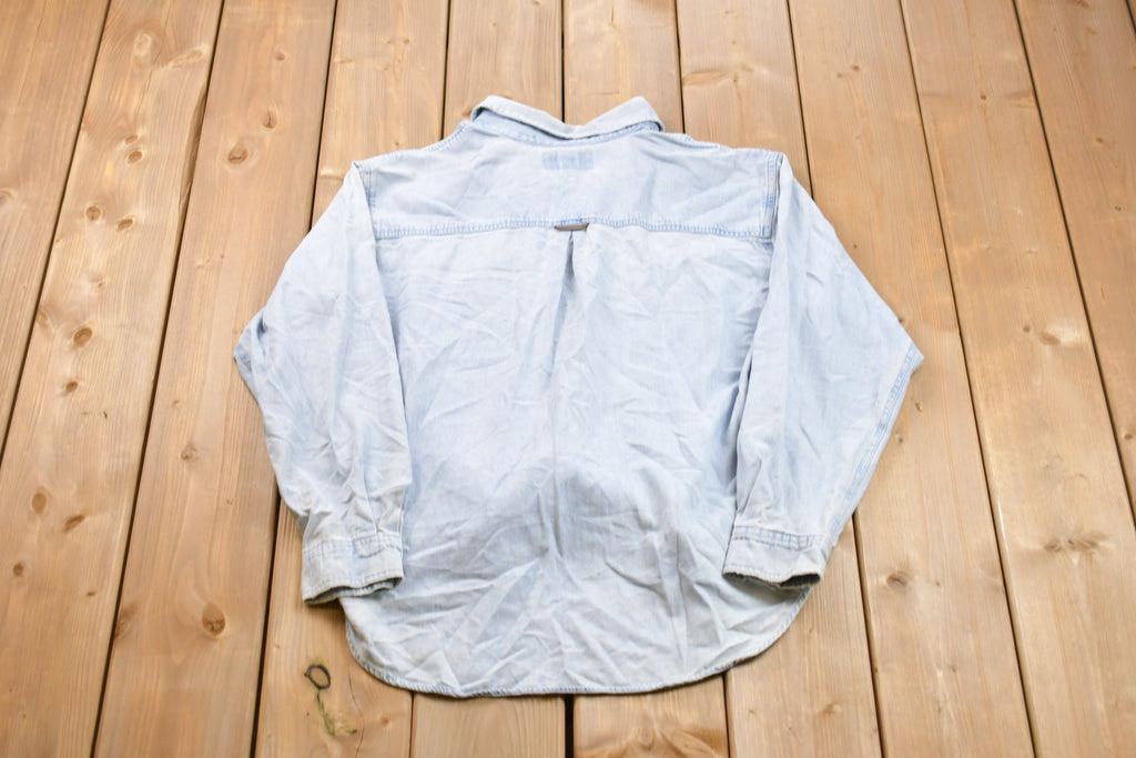 Vintage 1990s Malboro Denim Button Up Shirt