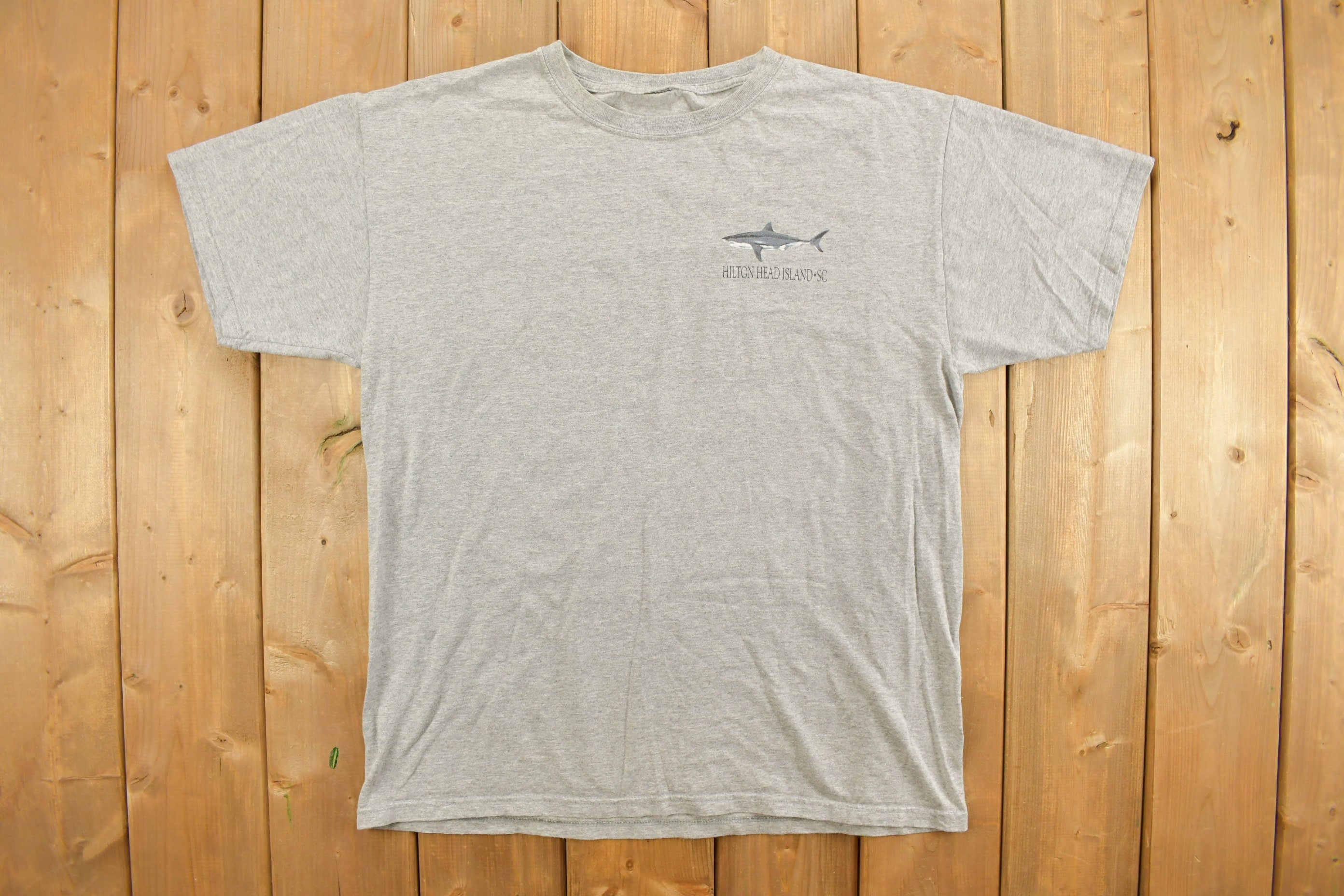 Vintage 1990s Hilton Head Sharks Souvenir T Shirt
