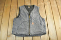 Vintage 1990s Carhartt Sherpa Lined Jacket Vest Mens Large