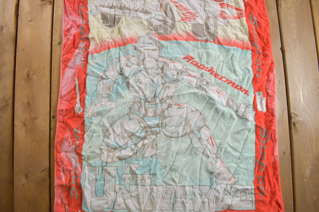 Vintage 1980s Snap On Tool Masters Of The Universe Graphic Beach Towel /