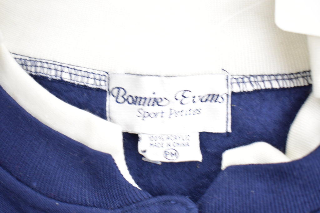 Vintage 1990s Bonnie Evans Wing Embroidered Fleece Sweater