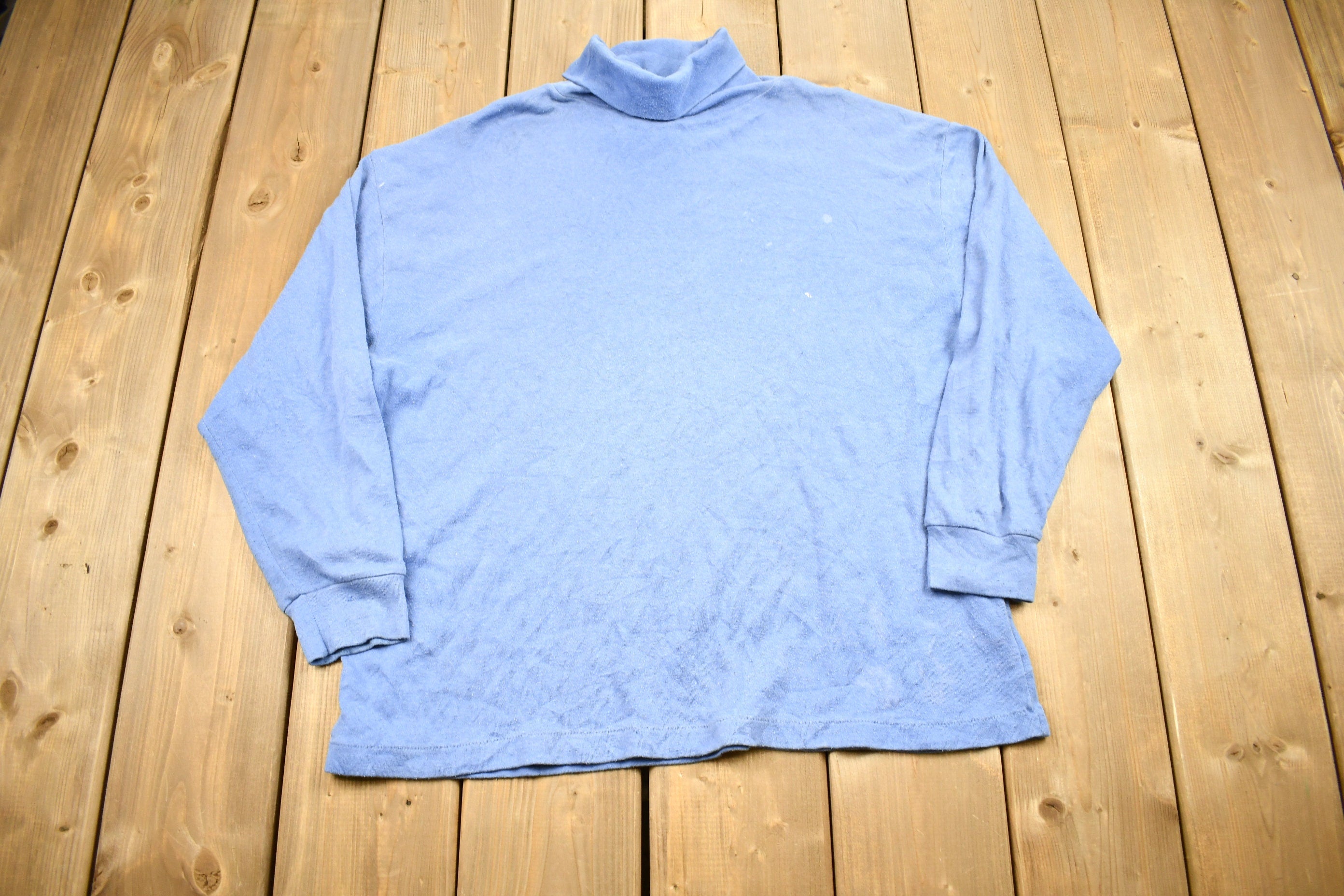 Vintage 1990s Cute Cat Theme Turtleneck Sweater