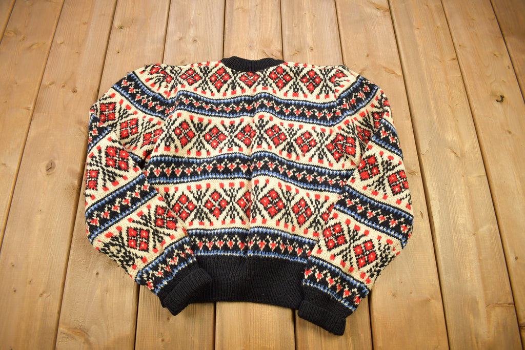 Vintage 1980s Bohrer Innsbruck Knitted Cardigan Sweater