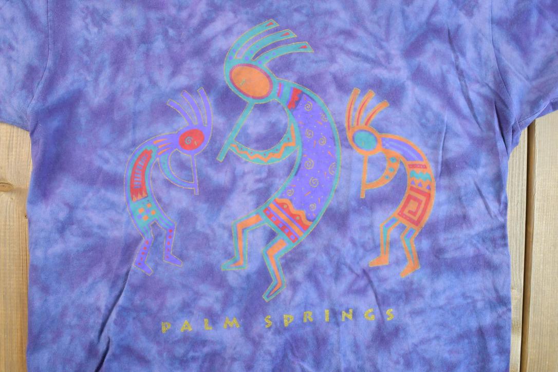 Vintage 1990s Palm Springs Tye Dye Souvenir T-Shirt