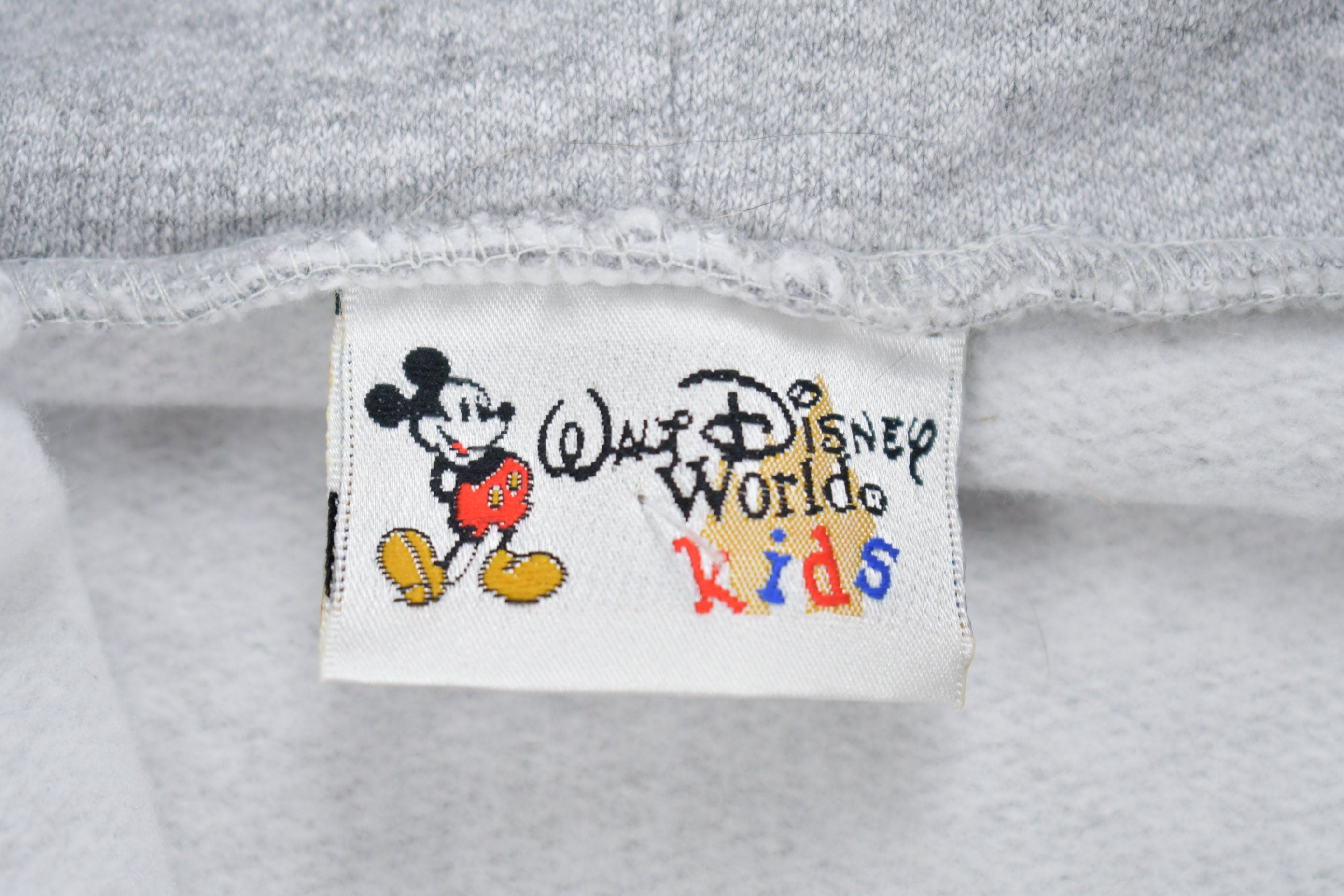 Vintage 1990s Walt Disney World Mickey Mouse Zip Up Graphic Hoodie
