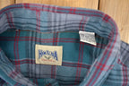 Vintage 1990s Himalaya Plaid Flannel Button Up Shirt