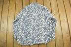 Vintage 1990s Pier Connection Paisley All Over Print Button Up Shirt Mens XL