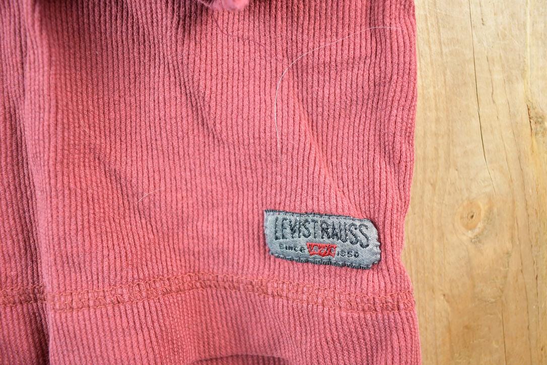 Vintage 90s Levis Knit Henley Sweater - Mens Small