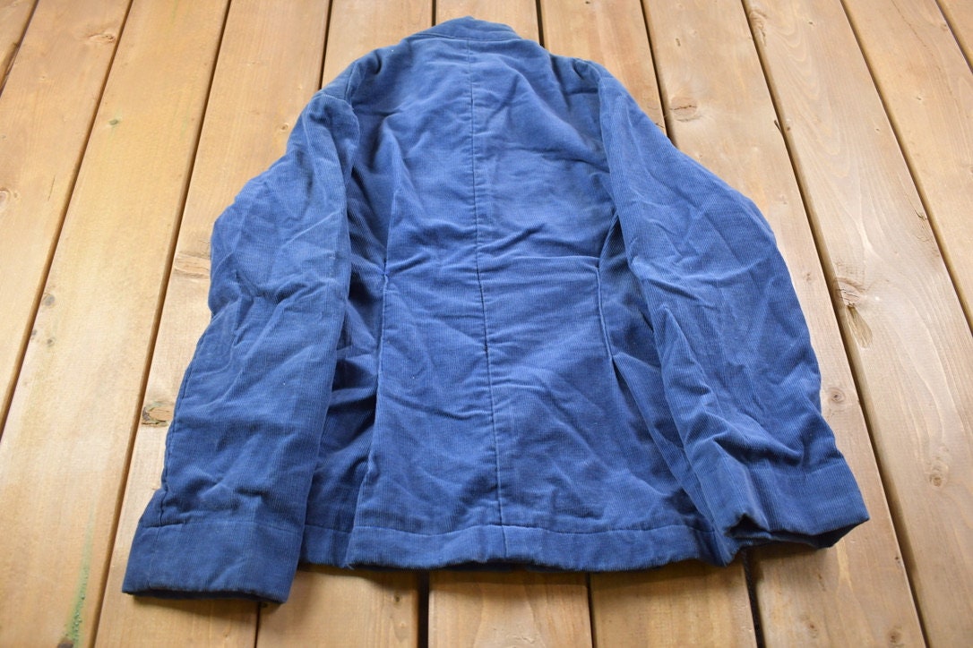Vintage 1990'S Blue Cordarouy Jacket