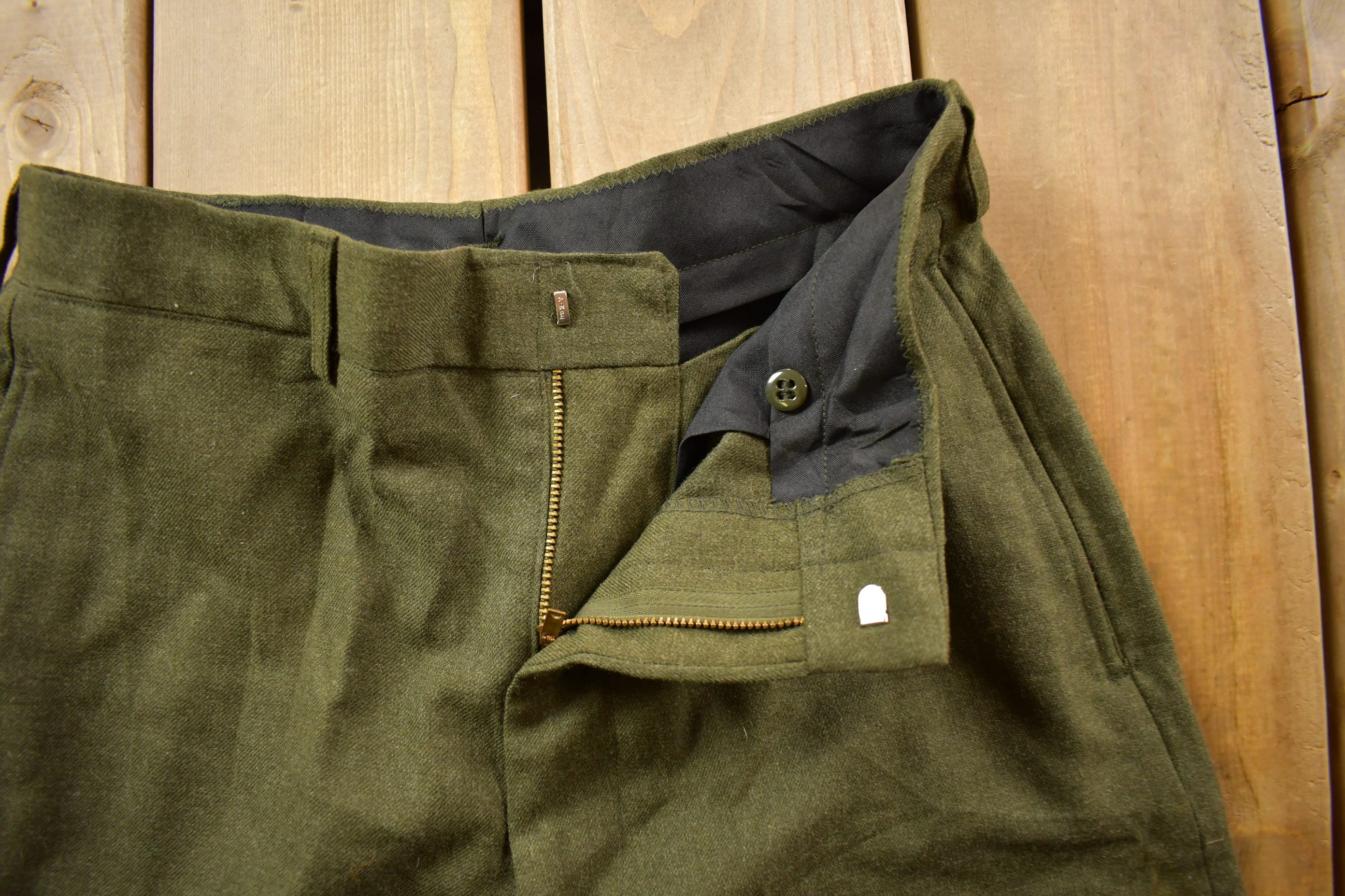 Vintage 1982 Military Wool Trousers Size 30 x 32