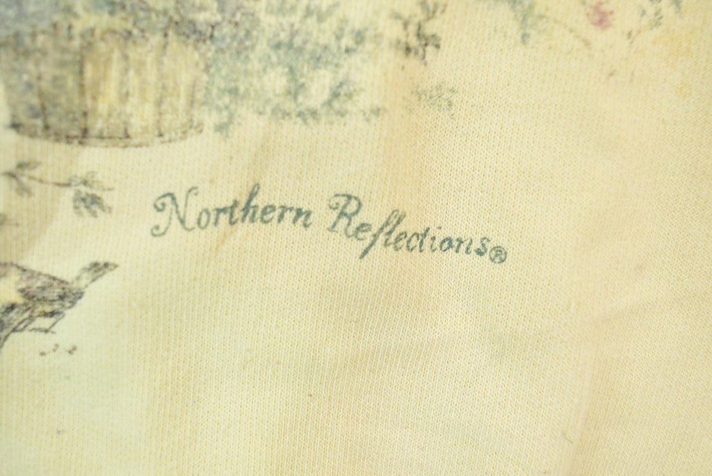 Vintage 1990s Northern reflections Garden Meeting Crewneck Sweater / Vintage Sweatshirt / Wilderness Sweatshirt / Made In Canada