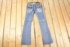 Vintage Deadstock Y2K Grace In LA Bedazzled Bootcut Low Rise Jeans Women's Size 26 x 32