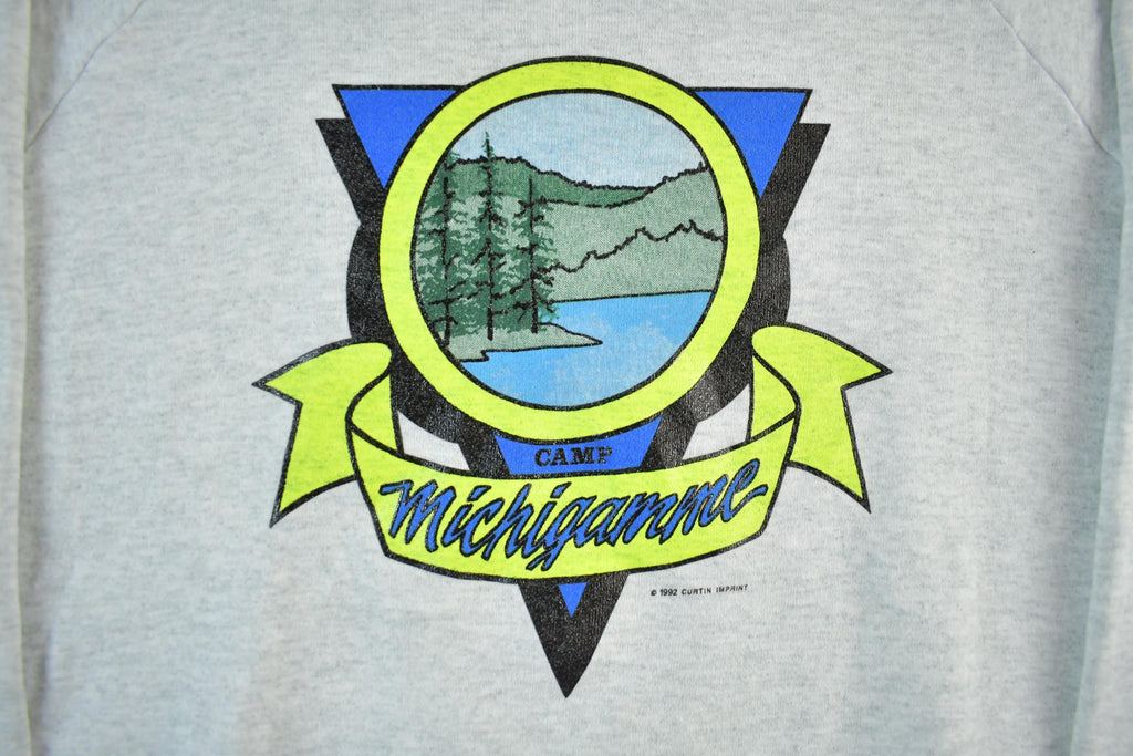 Vintage 1990s Lake Michigamme Crewneck Sweatshirt Men's 2XL