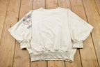 Vintage 1990s Angie Strauss Floral Theme Crewneck Sweater
