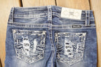 Vintage Deadstock Y2K Miss Me Bedazzled Low Rise Jeans Women's Size 26x31