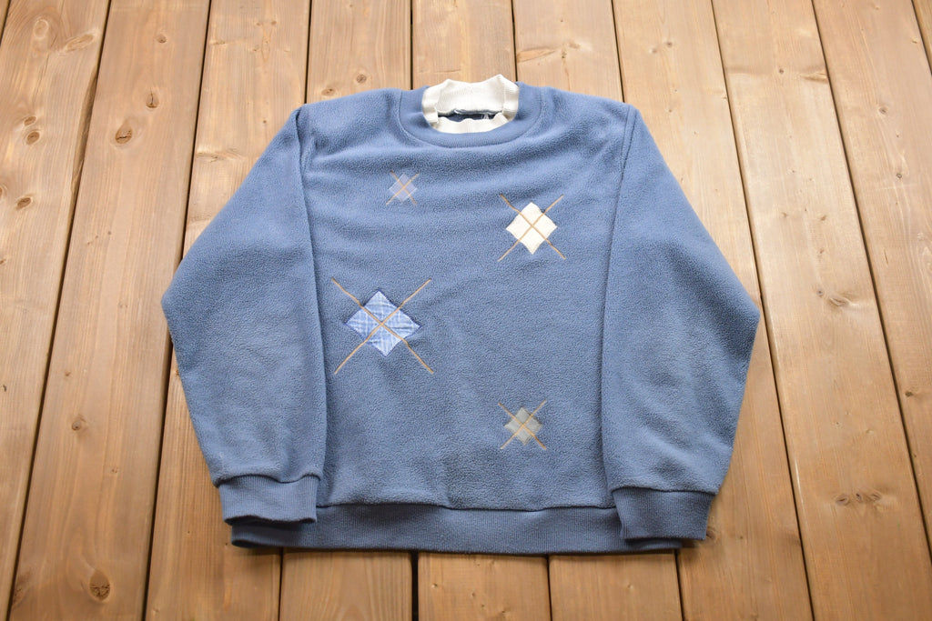 Vintage 1990s Double Collared Fleece Sweater