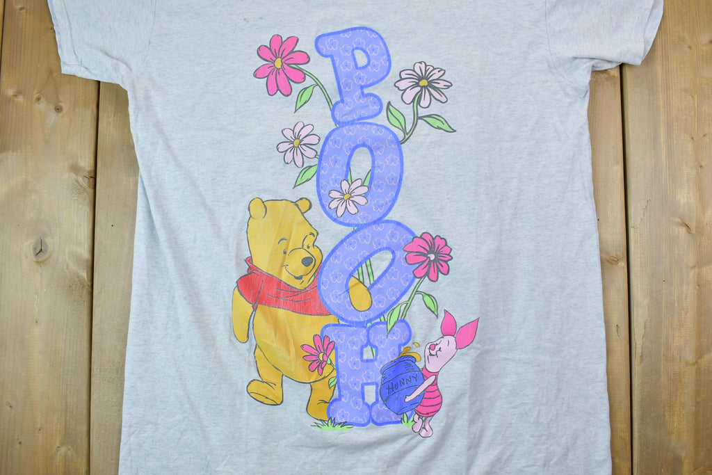 Vintage 1990s Pooh Bear Hunny Piglet Disney Cartoon Promo Nightgown