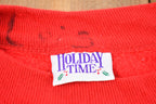 Vintage 1990s Christmas Bear Sweater , 90s Holiday Crewneck , Winter Wear , Festive Graphic Print , Holiday Time , AOP