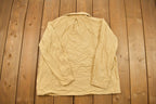 Vintage 1990s Mustard Blank Button Up Shirt