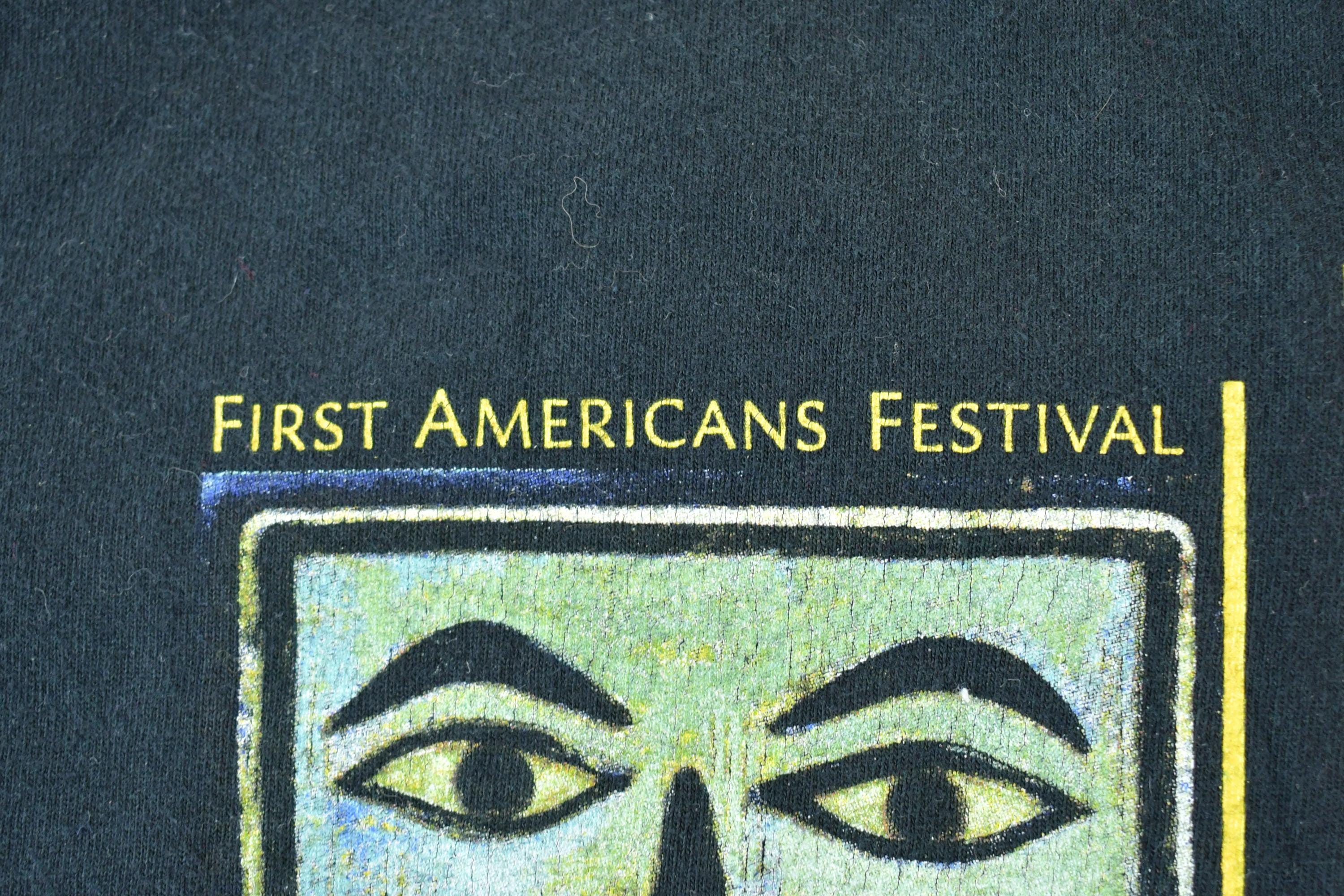 Vintage 1990s First Americans Festival Single Stitch T-Shirt