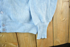 Vintage 1970s 1980s Knit Cardigan Sweater Men's 2XL  Made in USA  Vintage 80s V Neck Button Up  Preppy Knitted Top