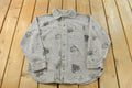 Vintage 1990s Animal Print Fleece Button Up Shirt Mens L