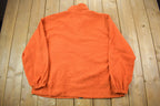 Vintage 1990s Orange Fleece Sweater