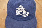 Vintage 1990s Labatt Blue Ice Snapback Trucker Hat / 90's Graphic Print Beer Cap