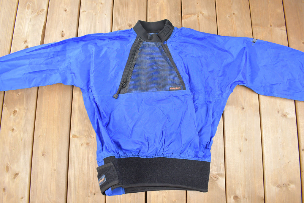 Vintage 1980s Stohlquist Half Zip Windbreaker Jacket /