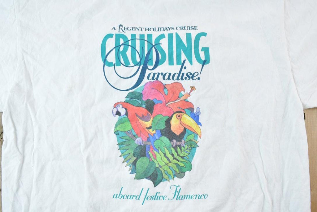 Vintage 1998 Festive Flamenco VIP Reunion Cruise Souvenir T-Shirt