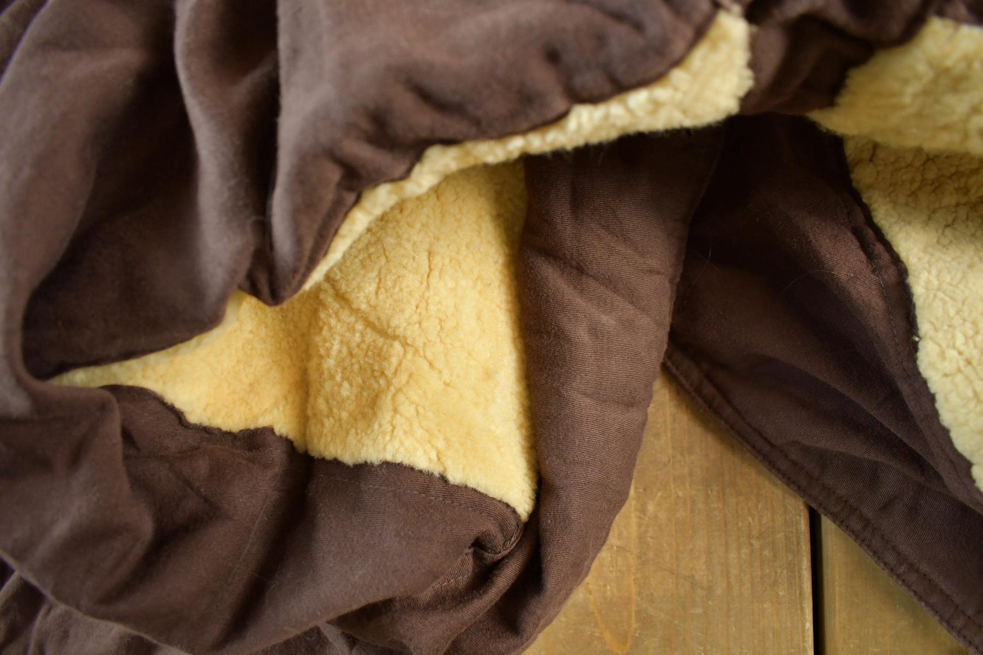 Vintage 1940s U.S. Military Mackinaw WW2 Double Breasted Shearling Long Coat Men's Large