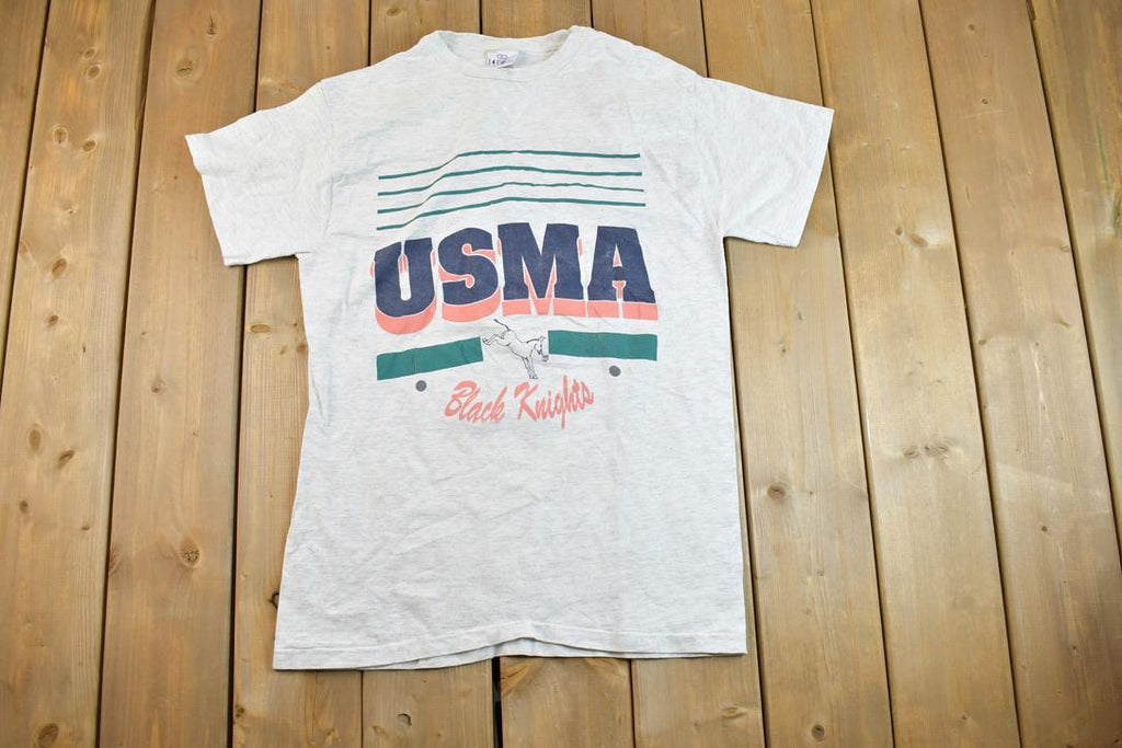 Vintage 1990s USMA Black Knights University Collegiate T-Shirt