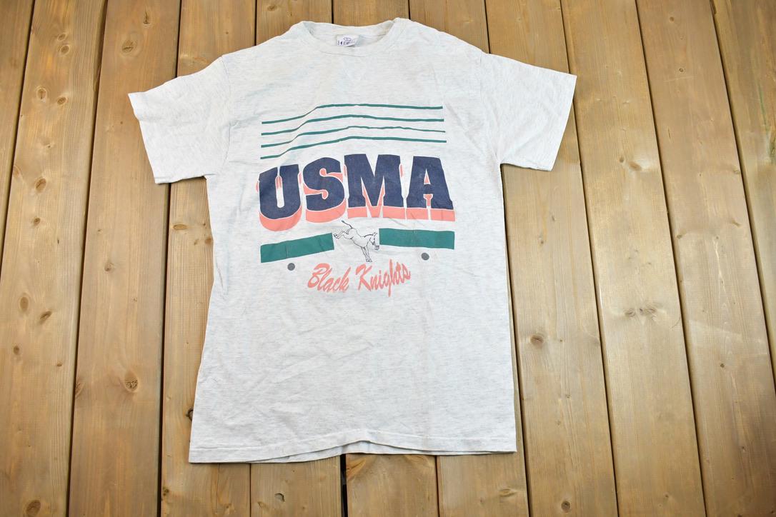 Vintage 1990s USMA Black Knights University Collegiate T-Shirt