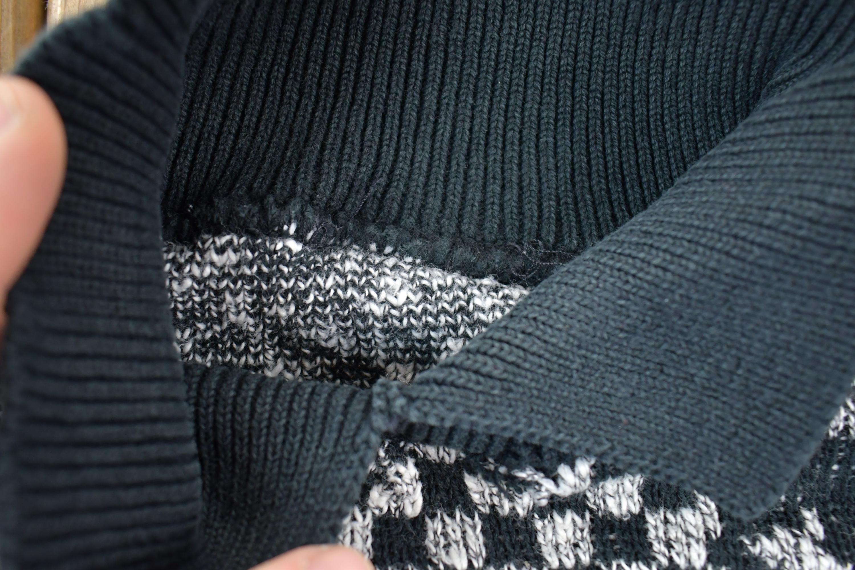 Vintage 1990s Dragon Pattern Knit Collared Sweater  90s Crewneck  Made In USA  Preppy Knit