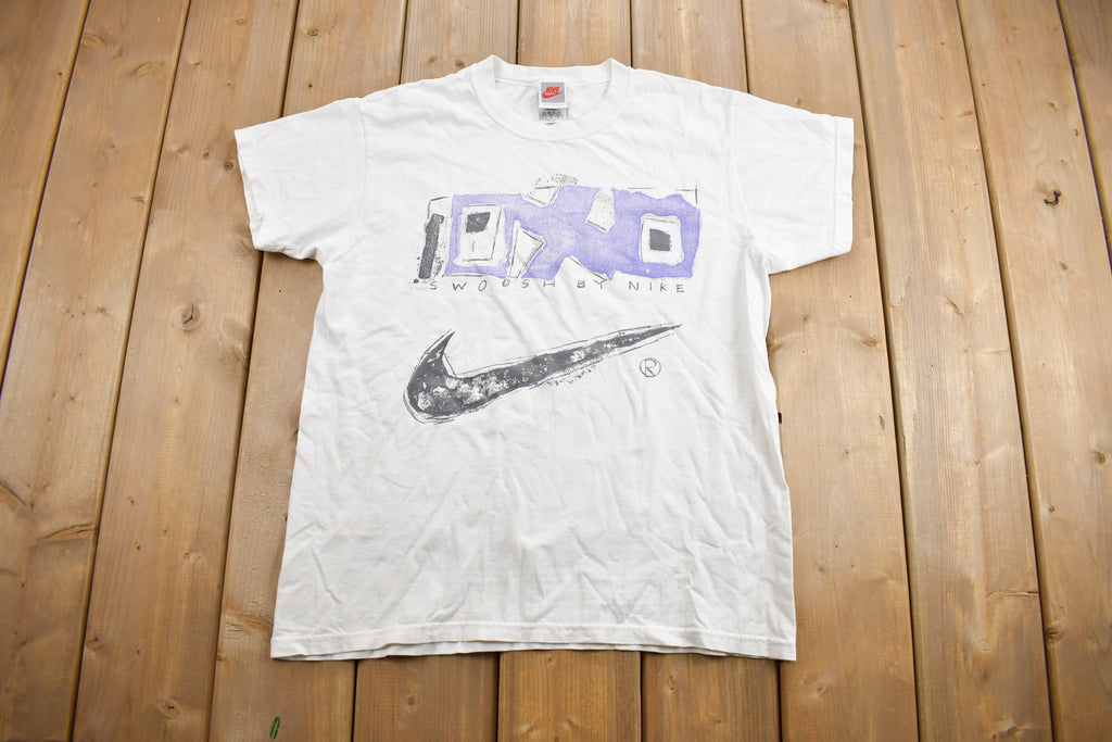 Vintage 1990s Nike Swoosh Youth Size Graphic T-Shirt