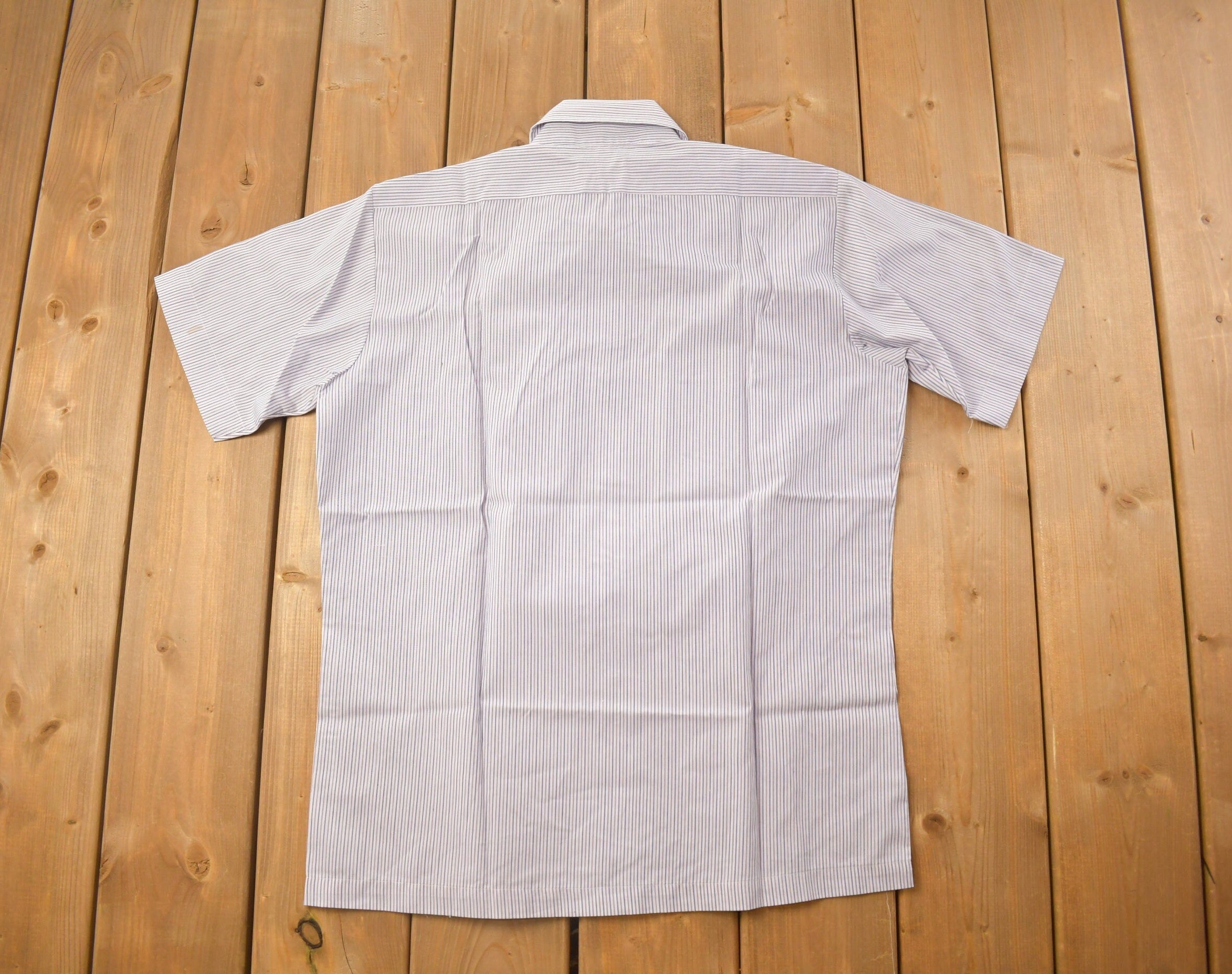 Vintage 1990s First Shirt Striped Button Up Shirt