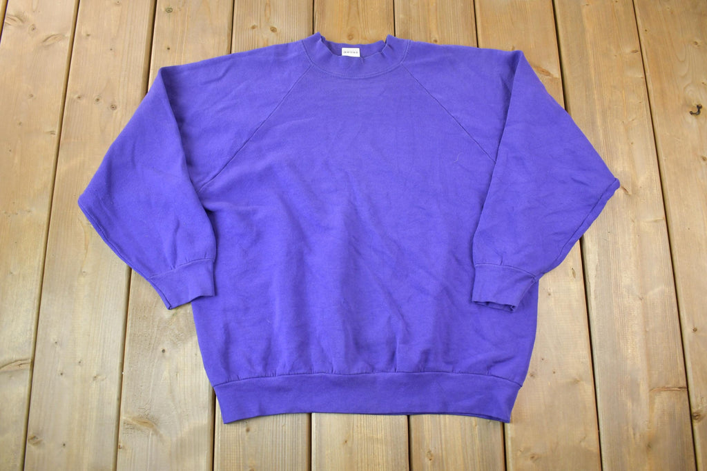 Vintage 1990s Blank Purple FOTM Crewneck Sweatshirt