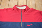 Vintage 1990s Nike Swoosh Quarter Zip Sweater